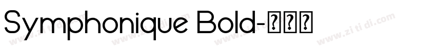 Symphonique Bold字体转换